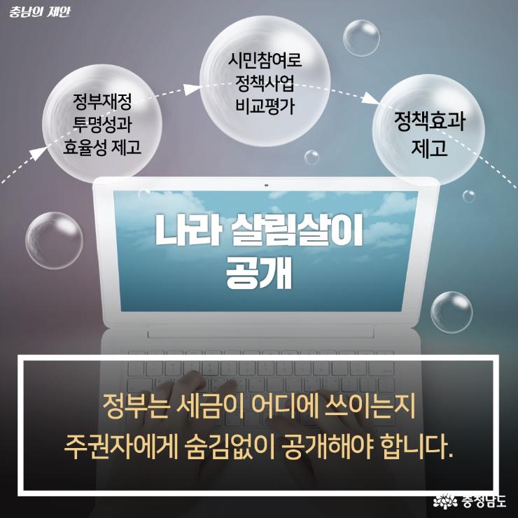 나라살림살이납세자에게실시간공개 5