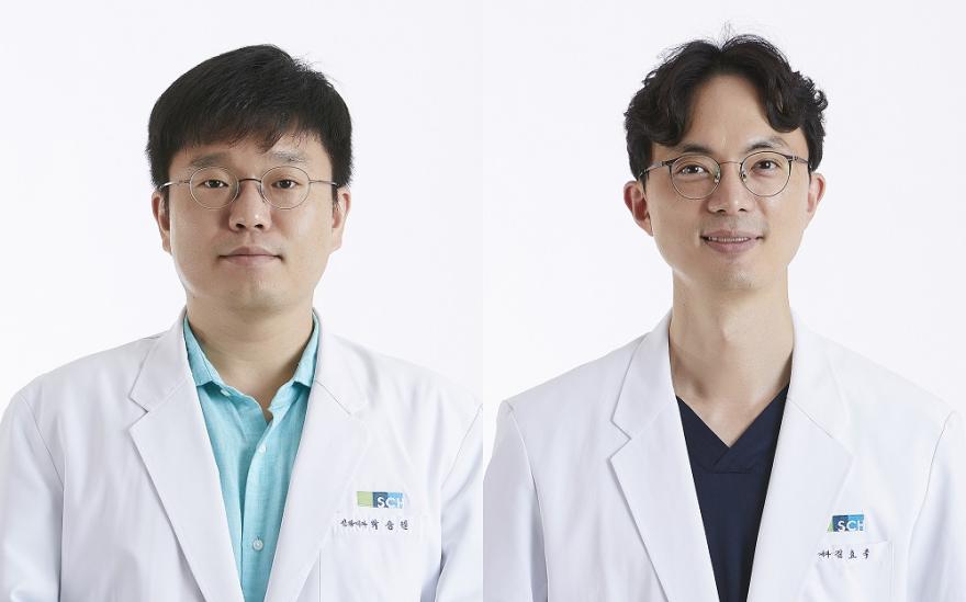 순천향대천안병원 신장내과 박삼엘(왼쪽), 길효욱 교수.