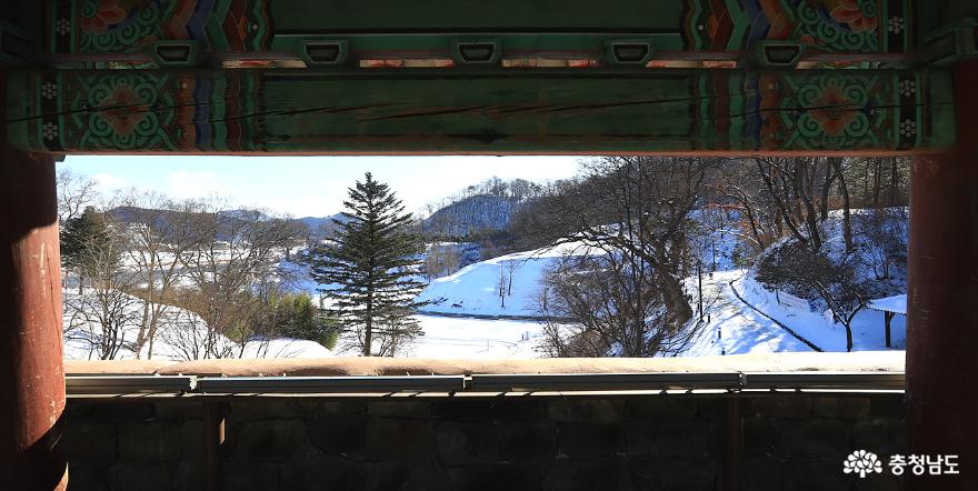 눈 내린 공산성 '황홀한 설국' 사진