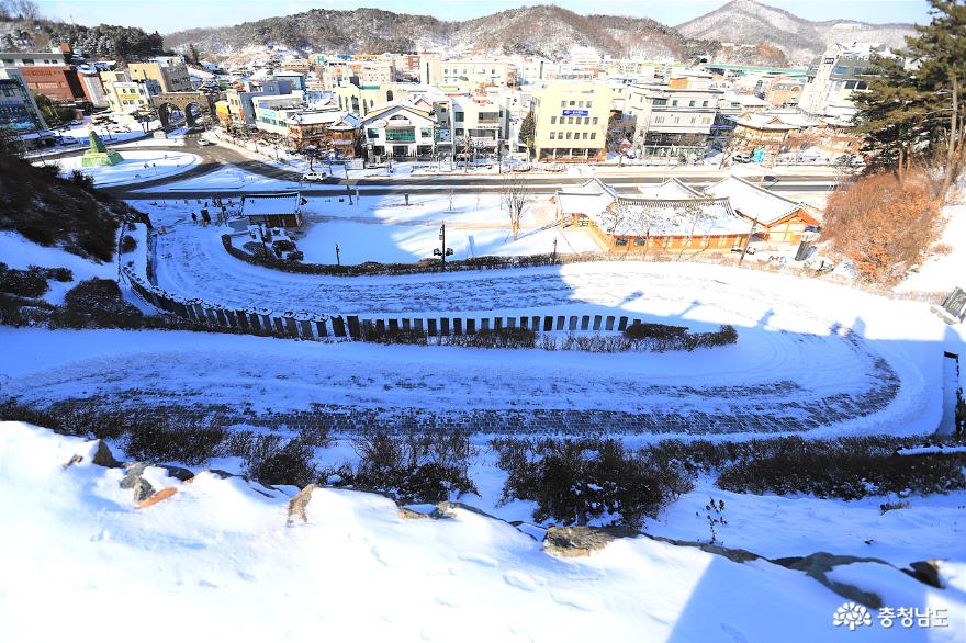 눈 내린 공산성 '황홀한 설국' 사진