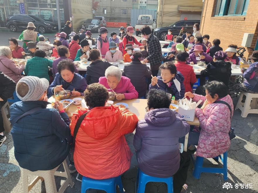 충남 청양군 참봉사동심원, 팥죽 나누며 올해 봉사 종료