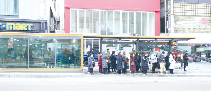 겨울철 따뜻한 ‘스마트 버스승강장’ 설치