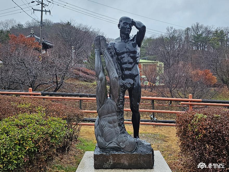 예산 예당호의 조각공원과 출렁다리 그리고 모노레일 사진