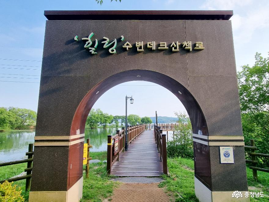 탑정호수변생태공원 - 호수 위 데크길