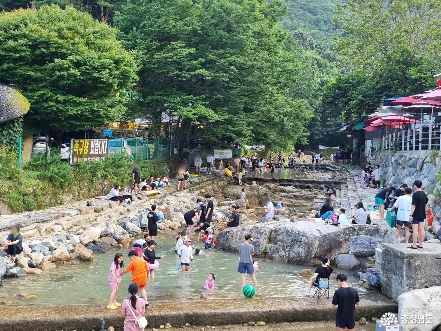 공주 한여름 피서지, 계룡산 동학사 계곡