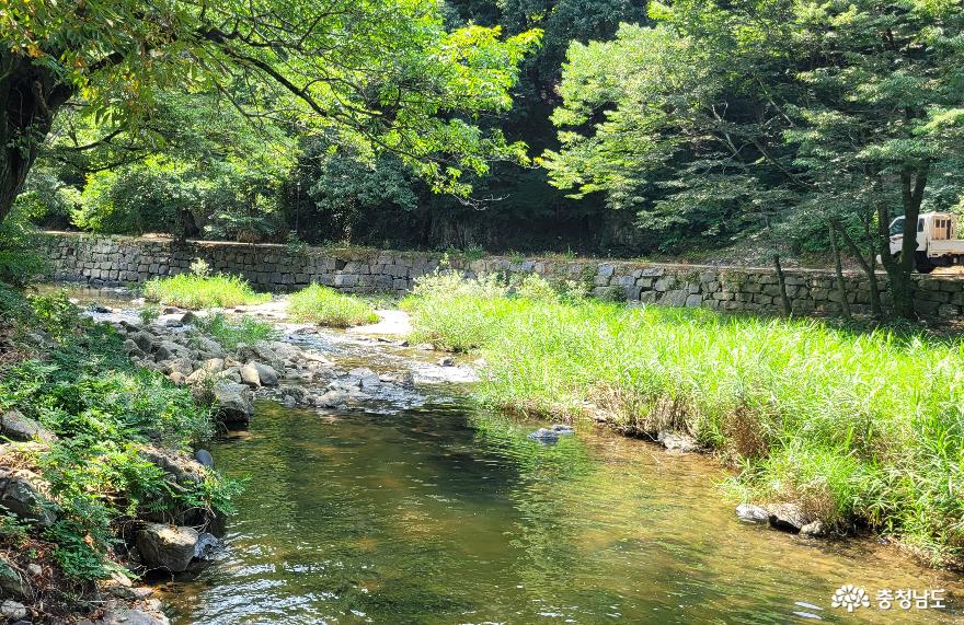 충남 공주시 마곡사 계곡의 한여름  풍경 4. 