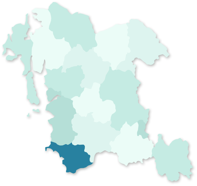 충청남도 서천 지역 활성화 지도