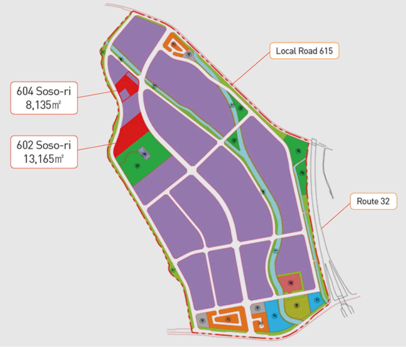 Hapdeok General Industrial complex in Dangjin City Location