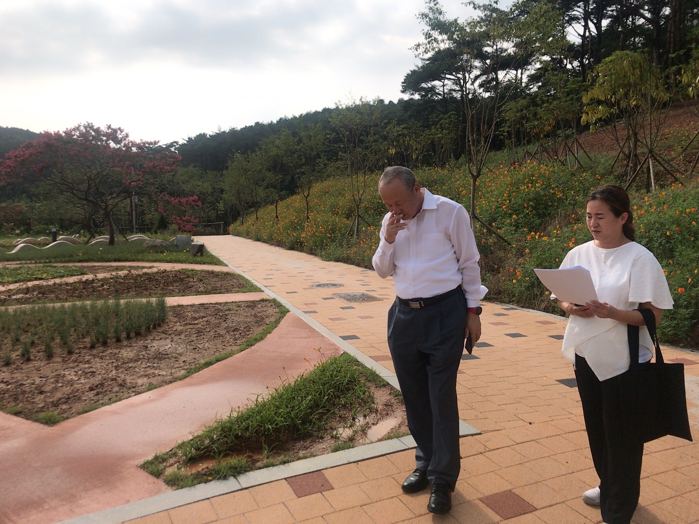 충청남도 지방정원 조성사업 현장 방문, 총괄건축가 (2019.8.29.) 관련사진 2