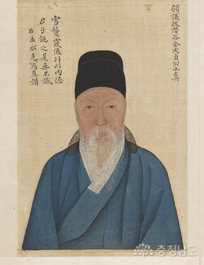 <영의정 잠곡 김문정공 소진(김육 초상)>, 실학박물관, 충청관찰사 재임 1638년