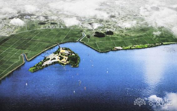 아산호 쌀조개섬에 수변생태공원 조성