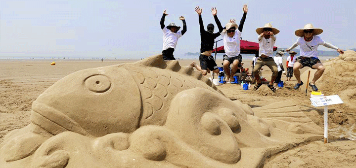 태안군 신두리 해수욕장, 아름다운 모래조각 향연 펼쳐진다!