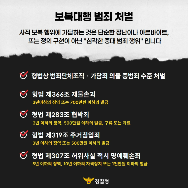 사적 보복대행 범죄 강력 처벌 관련사진 3