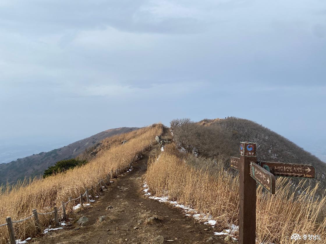 정상에 바라본 서해바다 뷰