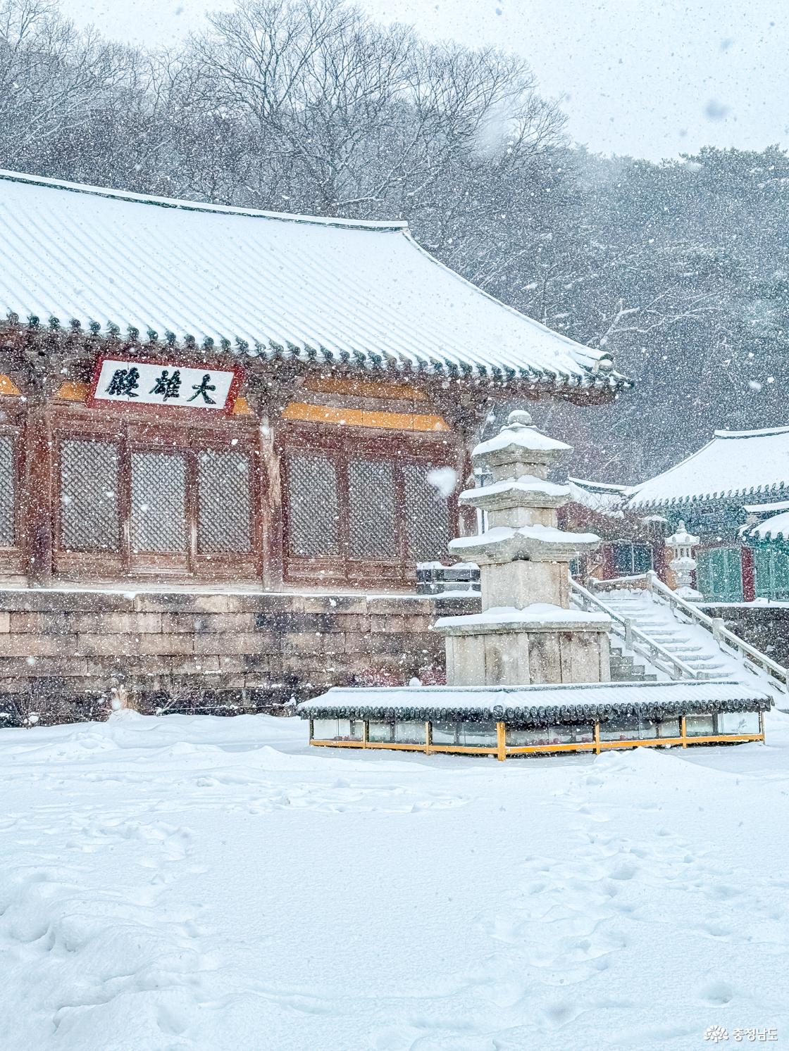 한겨울에 찾아간 수덕사 겨울 설경