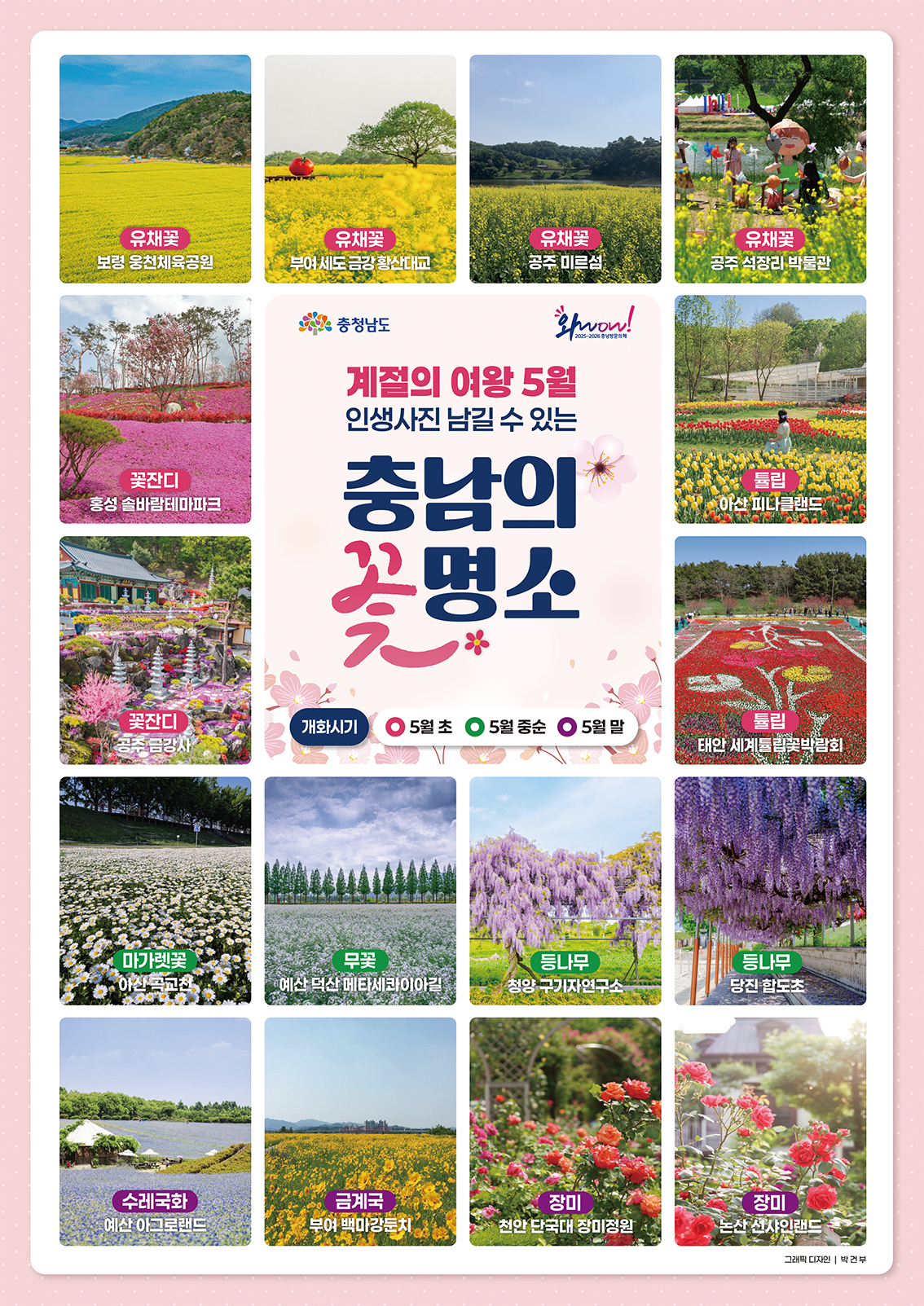계절의 여왕 5월 인생사진 남길수 있는 충남의 꽃명소