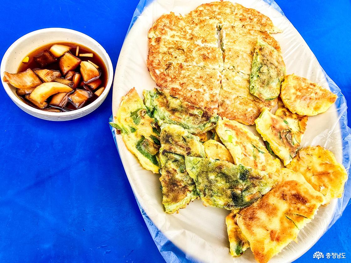 청양 오일장의 먹거리 맛있는 전