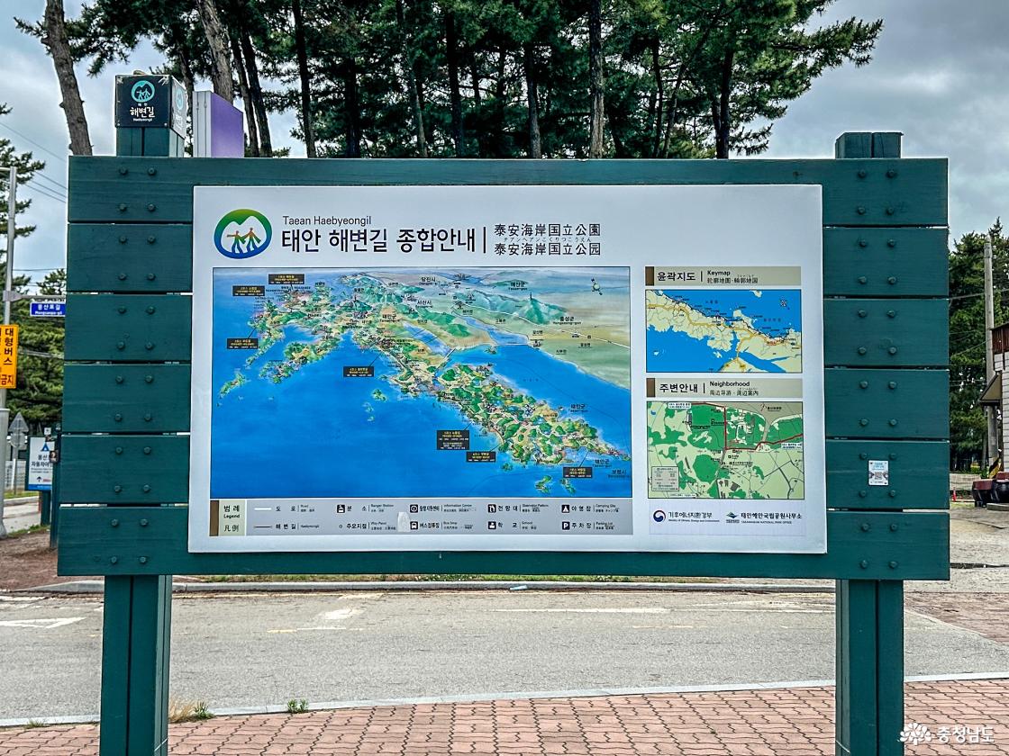 태안해안길 종합안내도
