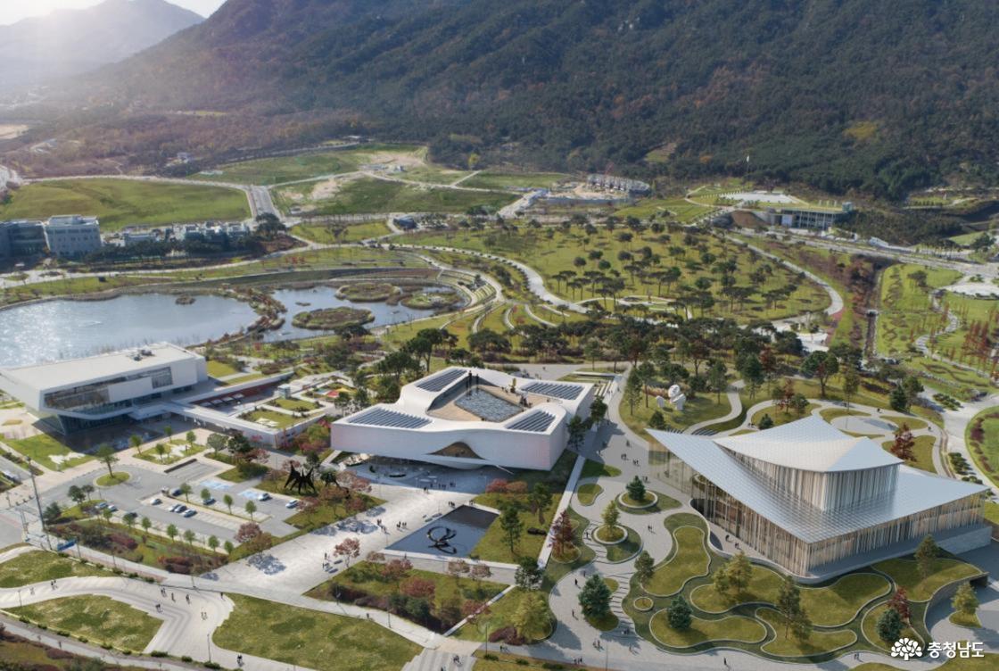 충남미술관 조감도(2027년 7월 개관 예정)