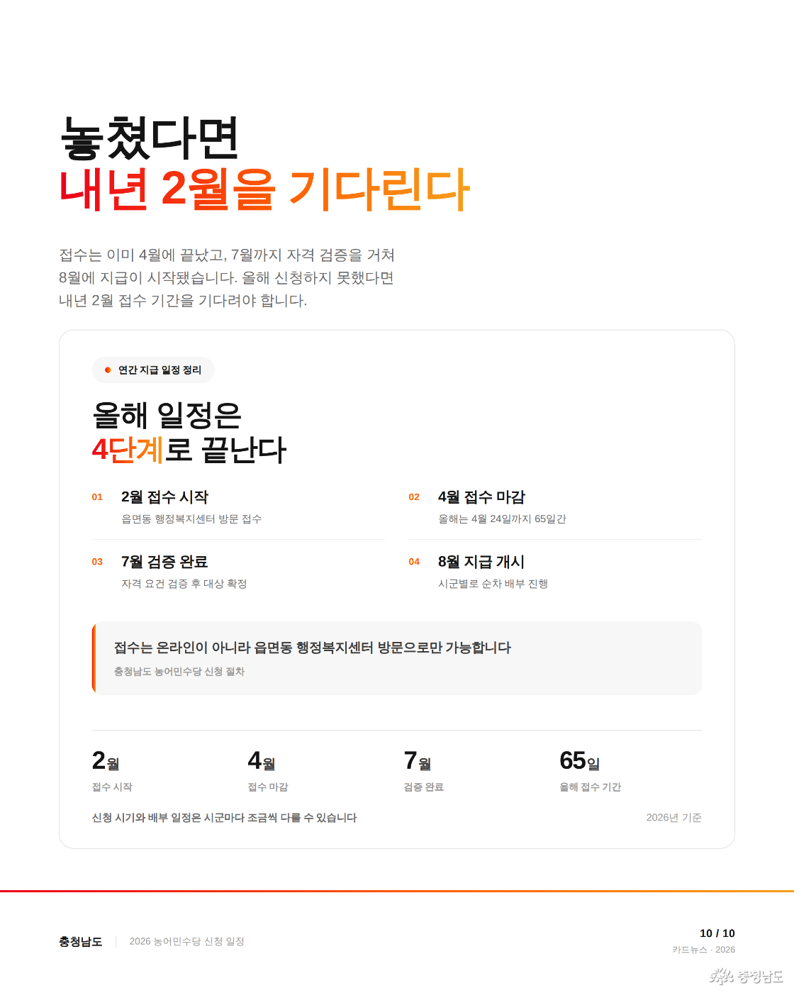 놓쳤다면 내년 2월을 기다린다