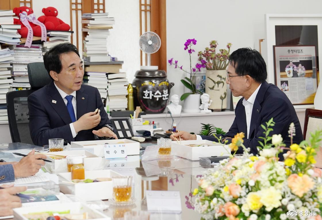 박수현 도지사, 현장 소통으로 서산시 현안 논의