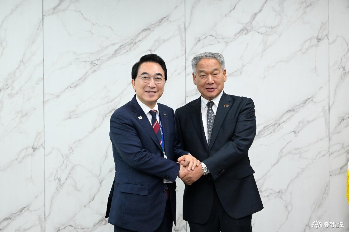 부여군청 방문 이용우 군수와 조찬 간담회