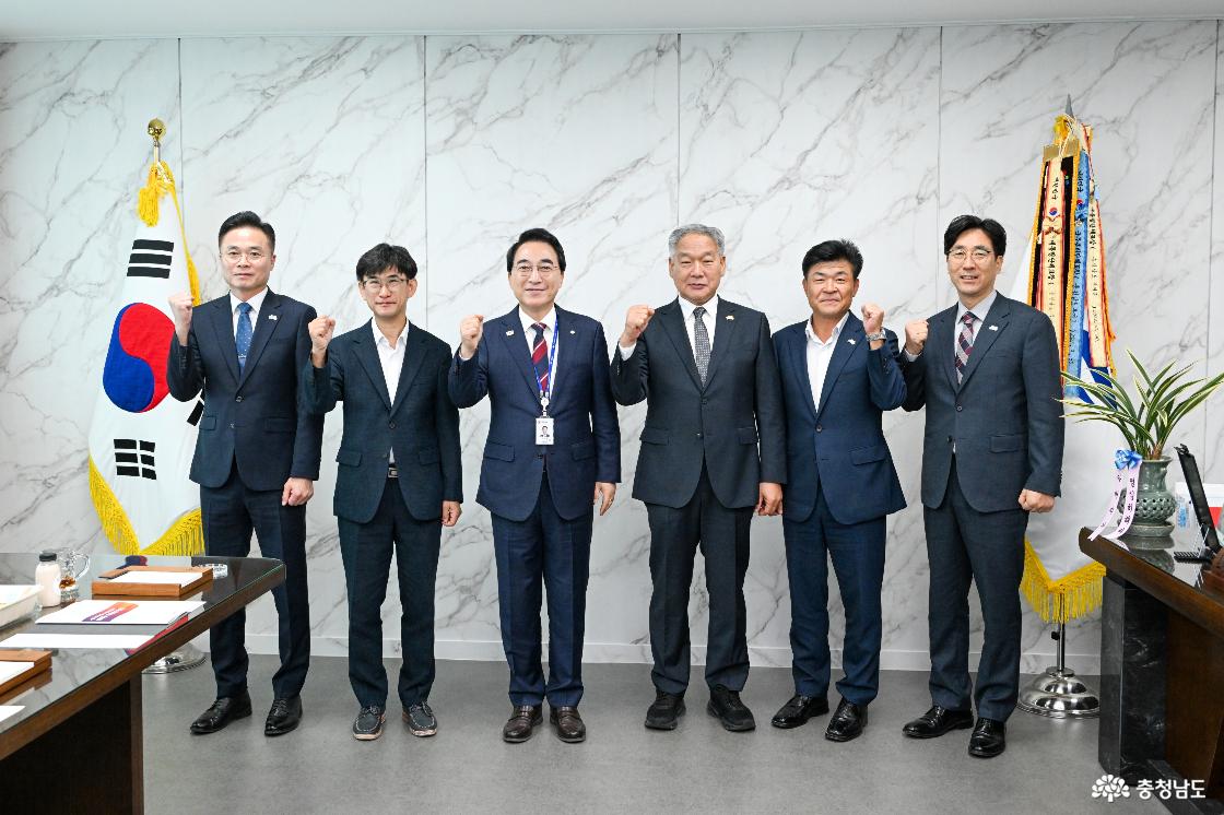 부여군청 방문 이용우 군수와 조찬 간담회